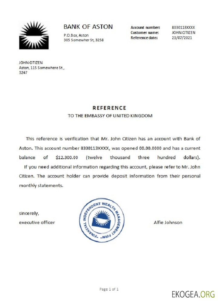 Royaume , Uni , Bank of Aston , reference